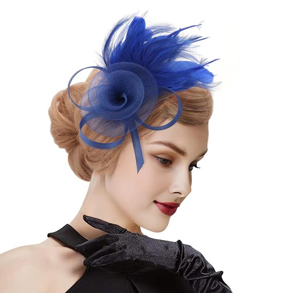 Fascinators Hats For Women Tea Party Fascinator Hats Tulle Fascinators 7171 - Picture 7 of 7